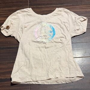 American Apparel Beige Kids Short Sleeve Tee